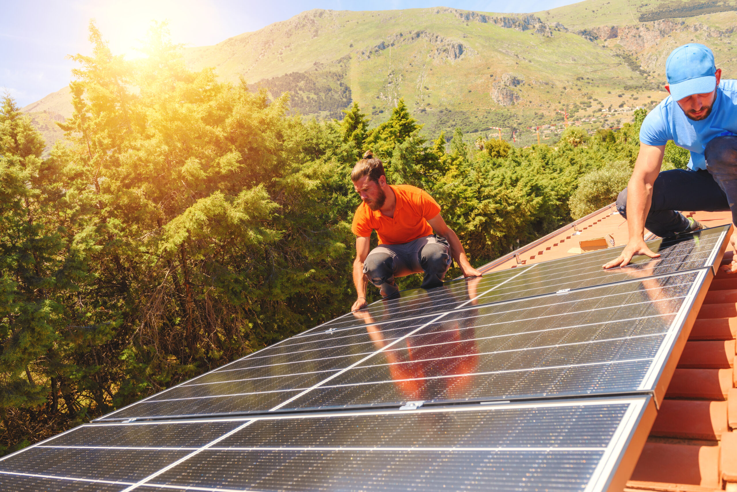 Installation de panneaux photovoltaïques